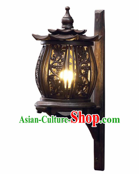 Southeast Asia Traditional Wood Carving Grape Wall Lantern Thailand Handmade Lanterns Southeast Asia Traditional Wood Carving Grape Wall Lantern Thailand Handmade Lanterns