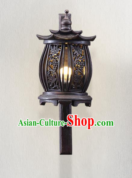 Southeast Asia Traditional Wood Carving Grape Wall Lantern Thailand Handmade Lanterns Southeast Asia Traditional Wood Carving Grape Wall Lantern Thailand Handmade Lanterns