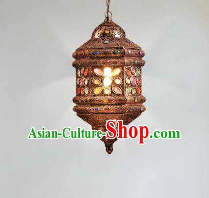 Asian Traditional Iron Crystal Ceiling Lantern Thailand Handmade Lanterns Hanging Lamps Asian Traditional Iron Crystal Ceiling Lantern Thailand Handmade Lanterns Hanging Lamps