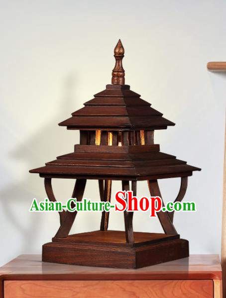 Southeast Asia Traditional Wood Carving Desk Lantern Thailand Handmade Lanterns Southeast Asia Traditional Wood Carving Desk Lantern Thailand Handmade Lanterns