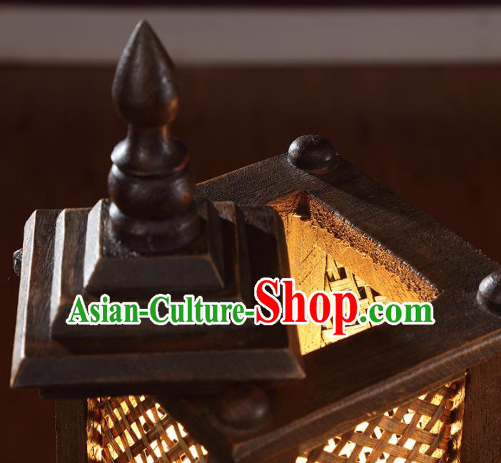 Southeast Asia Traditional Wood Desk Lantern Thailand Handmade Lanterns Southeast Asia Traditional Wood Desk Lantern Thailand Handmade Lanterns