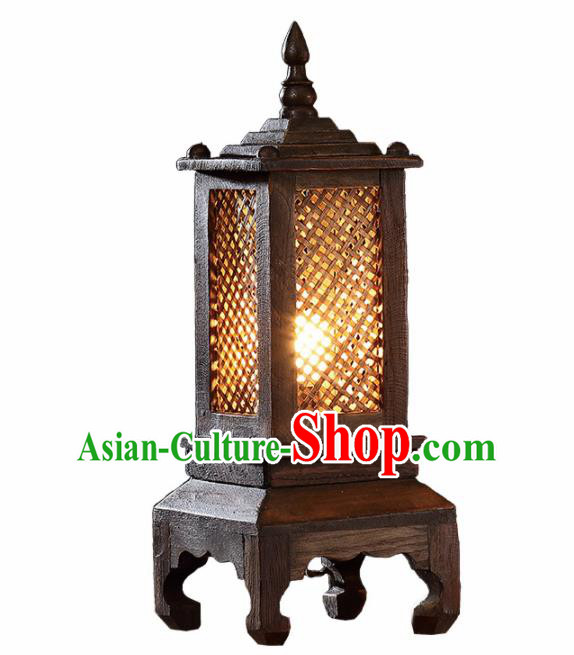 Southeast Asia Traditional Wood Desk Lantern Thailand Handmade Lanterns Southeast Asia Traditional Wood Desk Lantern Thailand Handmade Lanterns