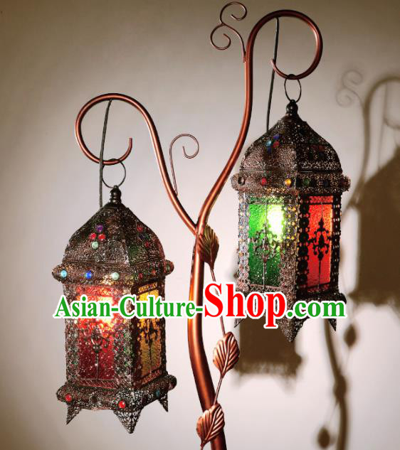 Asian Traditional Floor Lantern Thailand Handmade Iron Lanterns tree Lamps Asian Traditional Floor Lantern Thailand Handmade Iron Lanterns tree Lamps