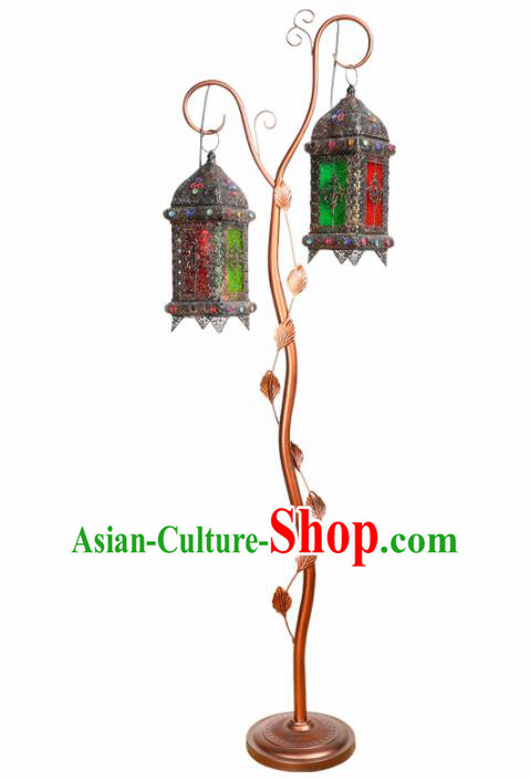 Asian Traditional Floor Lantern Thailand Handmade Iron Lanterns tree Lamps Asian Traditional Floor Lantern Thailand Handmade Iron Lanterns tree Lamps