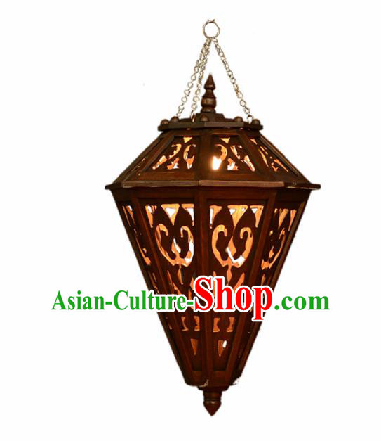 Asian Traditional Carving Wood Ceiling Lantern Thailand Handmade Lanterns Hanging Lamps Asian Traditional Carving Wood Ceiling Lantern Thailand Handmade Lanterns Hanging Lamps