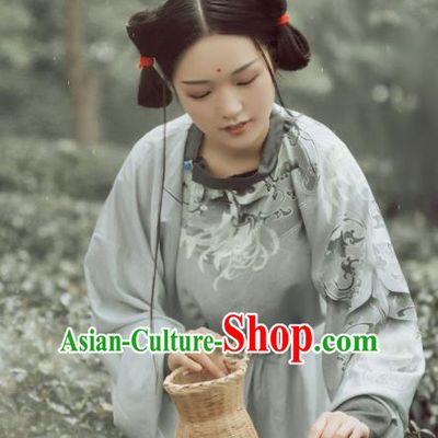 Traditional Chinese Ancient Palace Lady Robe Tang Dynasty Court Maid Historical Costumes for Women
