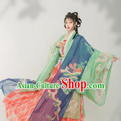 Chinese Traditional Tang Dynasty Palace Lady Historical Costume Ancient Princess Hanfu Dress for Women