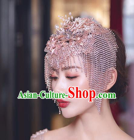 Top Grade Bride Champagne Hair Clasp Wedding Hair Accessories for Women Top Grade Bride Champagne Hair Clasp Wedding Hair Accessories for Women