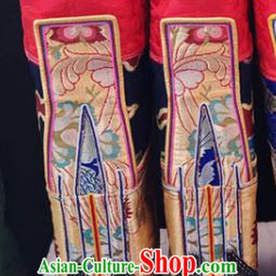 Handmade Chinese Zang Nationality Boots Traditional Tibetan Ethnic Shoes for Men