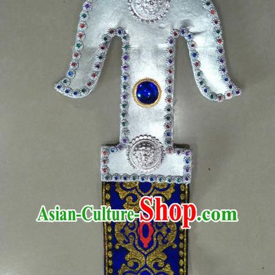 Chinese Zang Nationality Belts Pendant Handmade Traditional Tibetan Ethnic Waistband Accessories for Women