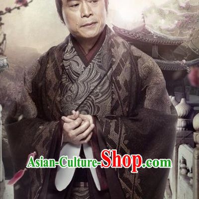Historical Drama Love is More Than A Word Chinese Ancient Rich Steward Costume for Men