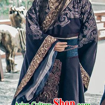Chinese Ancient Noble Prince Historical Drama Love is More Than A Word Costume and Headpiece for Men