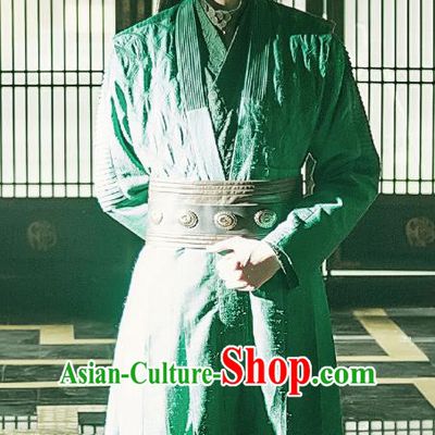 Chinese Ancient Prince Historical Television Bloody Romance Qu Chuxiao Costume and Headpiece for Men