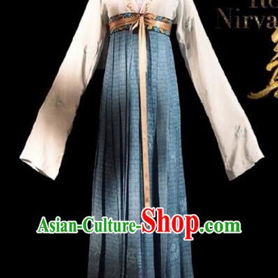 Chinese Ancient Palace Lady Lu Wenxi Costume Historical Drama Royal Nirvana Song Dynasty Hanfu Dress for Women
