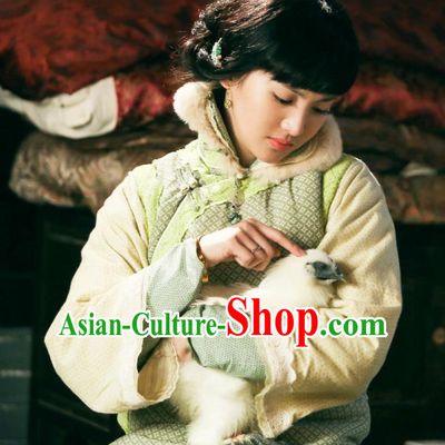 Chinese Ancient Drama WuXin The Monster Killer Qing Dynasty Li Yueya Dress and Headpiece for Women