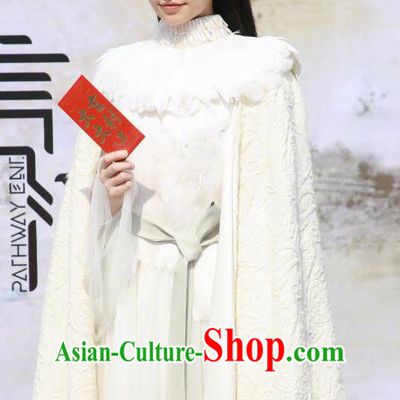 Drama Xia Tan Jian Bu Zhi Chinese Ancient Female Assassin Zhan Shiqi Dress Costume and Headpiece for Women