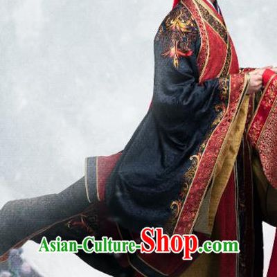 Chinese Ancient Tang Dynasty Swordsman Xiao Song Wedding Clothing Historical Drama Miss Truth Costume and Headpiece for Men