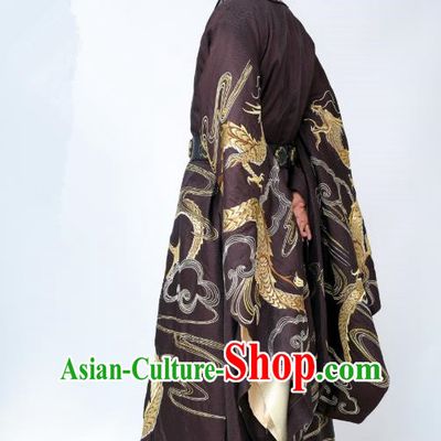 Chinese Ancient Tang Dynasty Emperor Li Shimin Clothing Historical Drama Miss Truth Costume and Headpiece for Men