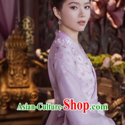 Chinese Drama The Love Lasts Two Minds Ancient Princess Chang Le Hanfu Dress Costume and Headpiece for Women