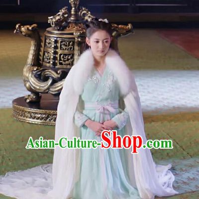 Chinese Ancient Infanta Feng Wanmian Hanfu Dress Drama The Love Lasts Two Minds Costume and Headpiece for Women