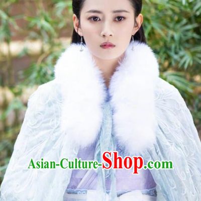 Chinese Ancient Infanta Yuan Qingli Hanfu Dress Drama The Love Lasts Two Minds Costume and Headpiece for Women