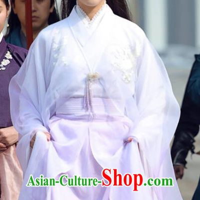 Drama Colourful Bone Chinese Ancient Royal Princess Jing Shu Hanfu Dress Costume and Headpiece for Women