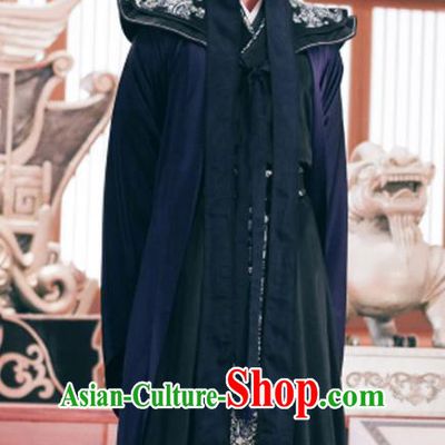 Chinese Ancient Prime Minister Feng Ruge Clothing Historical Drama Colourful Bone Costume and Headpiece for Men