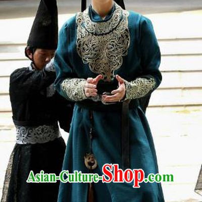 Chinese Ancient Prince Historical Drama Qing Yu Nian Joy of Life Costume and Headpiece Complete Set