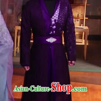 Chinese Ancient Swordsman Clothing Historical Drama The Love Lasts Two Minds Costume and Headpiece for Men