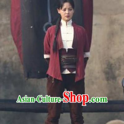 Chinese Drama Candle in The Tomb The Wrath of Time Grave Robber Hong Guniang Xin Zhilei Costume and Headpiece for Women