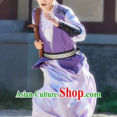 Chinese Ancient Qin Dynasty Swordsman Xiang Shaolong Historical Drama A Step Into The Past Costume for Men