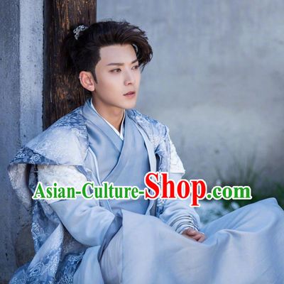 Chinese Ancient Qin Dynasty Young Swordsman Xiang Shaolong Historical Drama A Step Into The Past Costume for Men