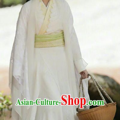 Chinese Ancient Swordswoman Su Ying Hanfu Dress Drama Handsome Siblings Costume and Headpiece for Women