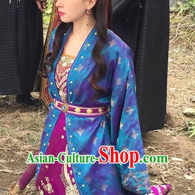 Chinese Historical Drama The Legend of Zu Ancient Demon Fairy Tu Mei Costume and Headpiece for Women