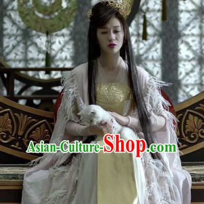 Chinese Ancient Elder Princess of Qing Historical Drama Qing Yu Nian Joy of Life Costume and Headpiece Complete Set