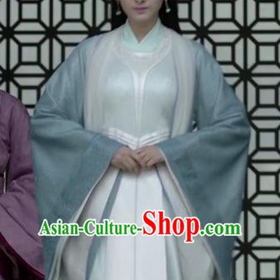 Chinese Ancient Noble Lady of Qi Historical Drama Qing Yu Nian Joy of Life Costume and Headpiece Complete Set