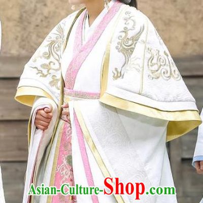 Chinese Historical Drama Swords of Legends Ancient Royal Princess Zhaoning Costume and Headpiece for Women
