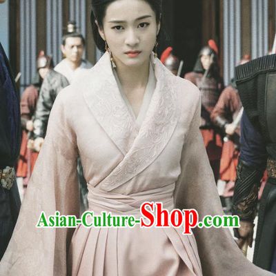 Chinese Ancient Princess Rong Le Historical Drama Princess Silver Costume and Headpiece for Women