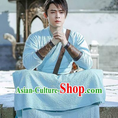 Swords of Legends Chinese Ancient Rich Childe Yue Wuyi Clothing Historical Drama Costume and Headwear for Men