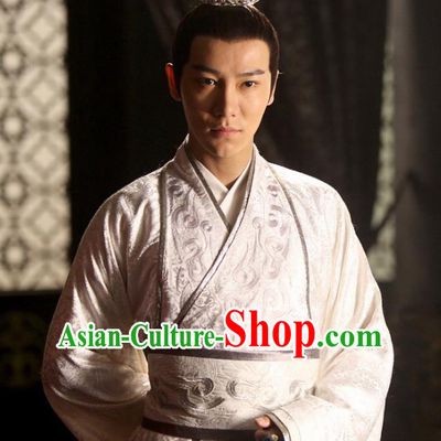 Swords of Legends Chinese Ancient Royal Prince Li Niao Clothing Historical Drama Costume and Headwear for Men