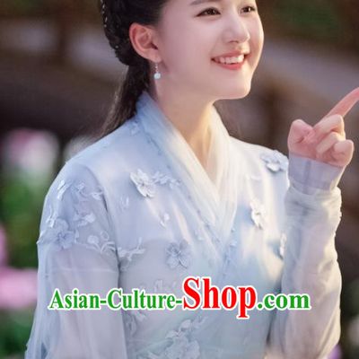 Chinese Historical Drama Love Better Than Immortality Ancient Young Lady Chun Hua Costume and Headpiece for Women