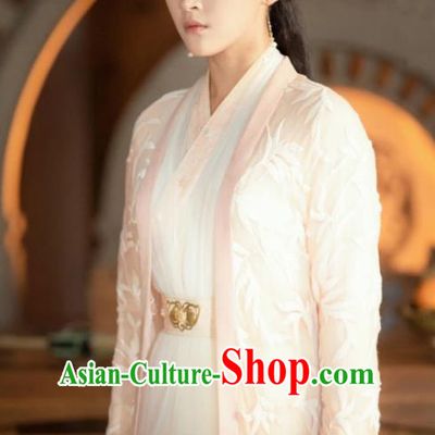 Chinese Drama Love Better Than Immortality Ancient Female Swordsman Feng Caicai Historical Costume and Headpiece for Women