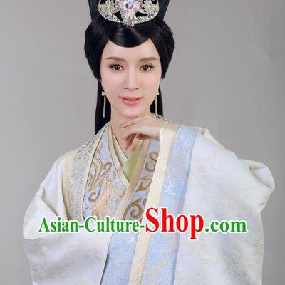 Chinese Historical Drama Swords of Legends Ancient Royal Concubine Shu Costume and Headpiece for Women