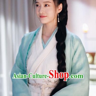 Drama Princess Silver Chinese Ancient Teahouse Hostess Man Yao Historical Costume and Headwear for Women