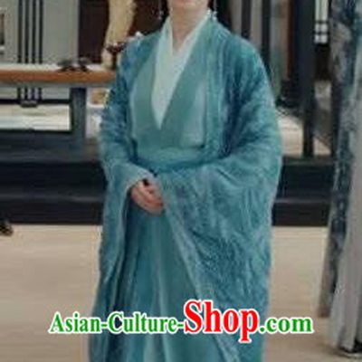 Chinese Ancient Female Swordsman Hong Xie Hanfu Dress Historical Drama Listening Snow Tower Costume and Headpiece for Women