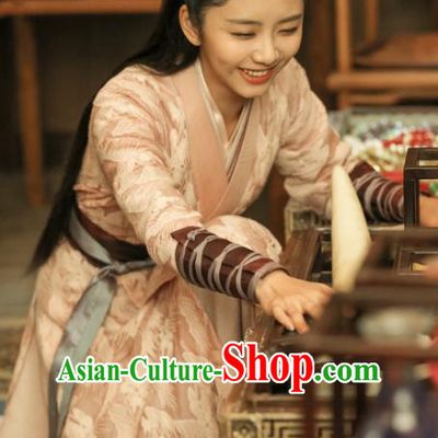 Chinese Historical Drama Ancient Ming Dynasty Female Constable Yuan Jinxia Hanfu Dress Under the Power Costume and Headpiece for Women