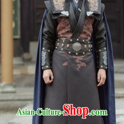 Drama Under the Power Chinese Ancient Ming Dynasty Imperial Guard Cen Fu Costume and Headpiece Complete Set