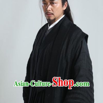 Drama Sword Dynasty Chinese Ancient Swordsman Yuan Wu Costume and Headpiece Complete Set