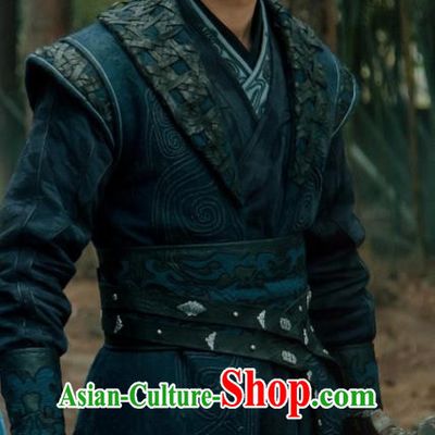 Drama Sword Dynasty Chinese Ancient Swordsman Ding Ning Li Xian Costume and Headpiece Complete Set