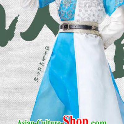 Drama Demon Catcher Zhong Kui Chinese Ancient Swordsman Master Yang Renzhi Costume and Headpiece Complete Set